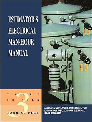 cover image of Estimator's Electrical Man-Hour Manual
